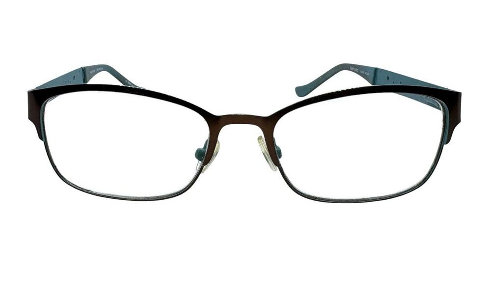 KAREN KANE FAIRY MOSS BROWN TEAL AUTHENTIC EYEGLASSES FRAMES 52-17-135